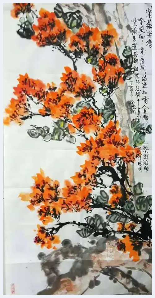 画家徐德润花卉作品赏析 | 美术教学