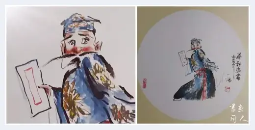 书画同人丨尹一鸿戏剧画作品赏析：画人画骨中国魂 | 美术文摘