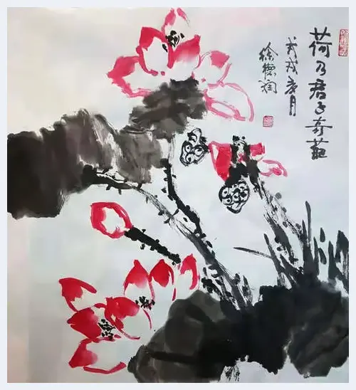 画家徐德润花卉作品赏析 | 美术教学