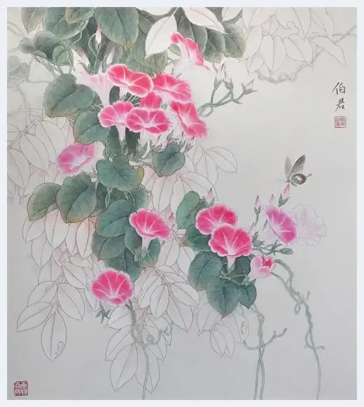 张伯君工笔花鸟——百态千姿鸟语花香，三矾九染笔精墨妙 | 美术科普