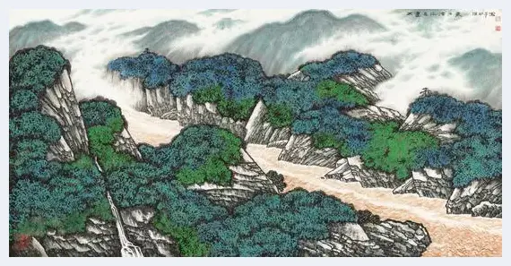 写千寻之峻 造万树之美——读洪谷子的山水画 | 美术资料