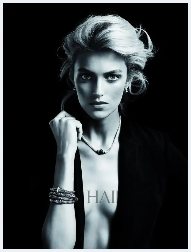 超模安雅·卢比可 (Anja Rubik) 演绎波兰珠宝品牌Apart Diamond 2014春夏珠宝广告大片！ | 玉器图片