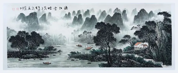 不忘初心:李可染名徒黄江南庆祝祖国诞辰七十周年 | 美术品鉴赏