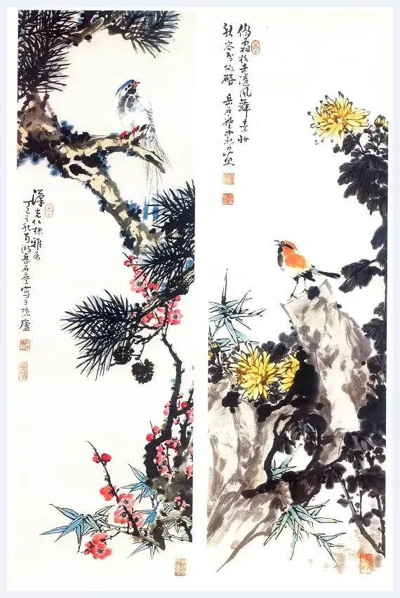 岳石尘花鸟画构图研究 | 艺术美文