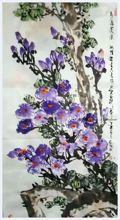 画家徐德润花卉作品赏析 | 美术教学