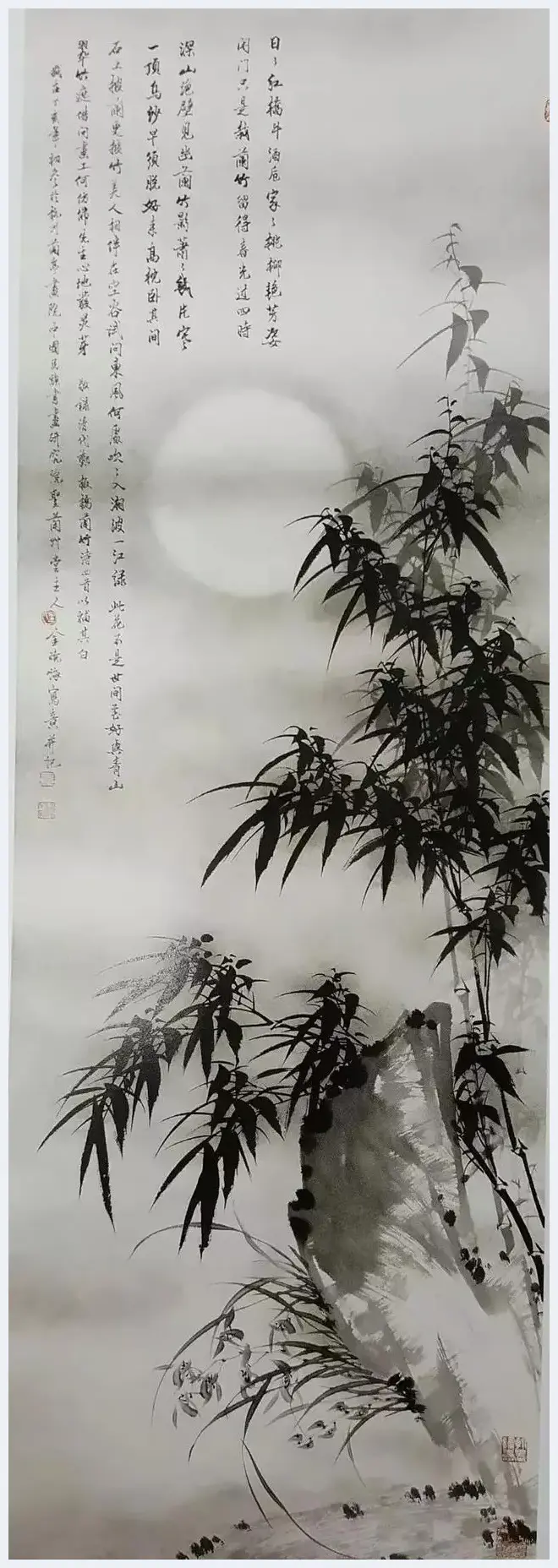 当代著名画家金晓海笔下的竹，千姿百态，禅意十足 | 艺术科普