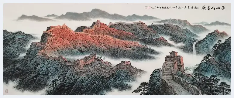 《长城颂》著名画家吴建潮谈“金山岭晨光”及长城系列作品的创作感受 | 美术文摘