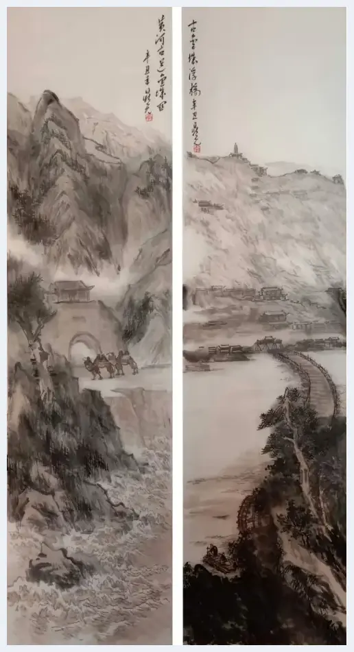 记忆中的老兰州——李鼎元山水画 | 美术趣闻