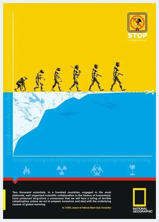 设计的魅力：全球变暖公益广告海报欣赏 | 艺术品资料