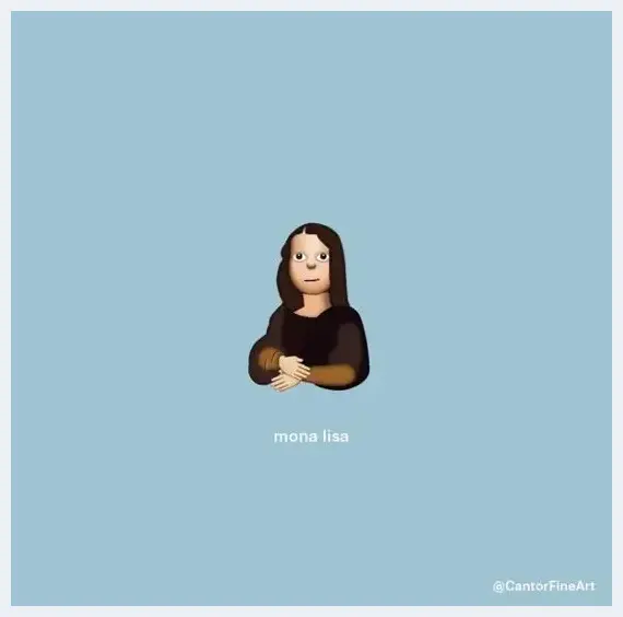 当世界名画有了它的 Emoji 版本 画廊出名了 | 美术品欣赏