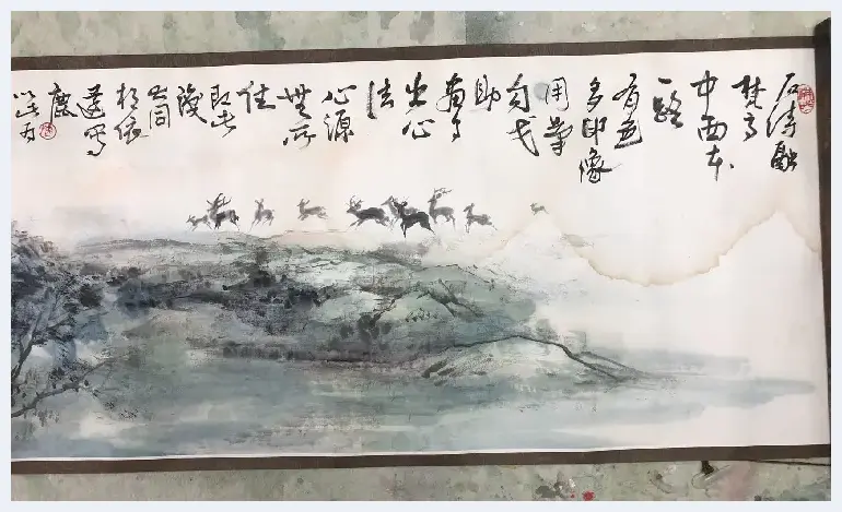 呦呦鹿鸣诗经颂  和合大爱礼众生  ——听国画大家陈雄立说画鹿长卷《祥瑞图》(组图) | 艺术科普