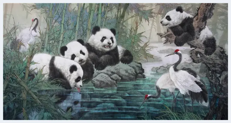 “党旗飘飘”迎七一：任伟国画艺术 | 美术教学