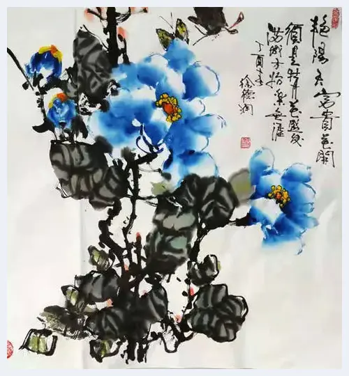 画家徐德润花卉作品赏析 | 美术教学