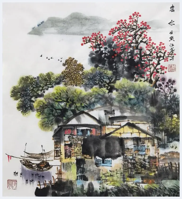 玉兔迎春 丹青贺岁——中国画名家阮江华作品赏析(组图) | 美术百科