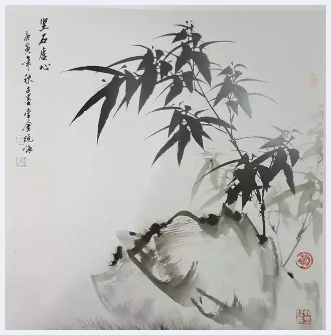 当代著名画家金晓海笔下的竹，千姿百态，禅意十足 | 艺术科普