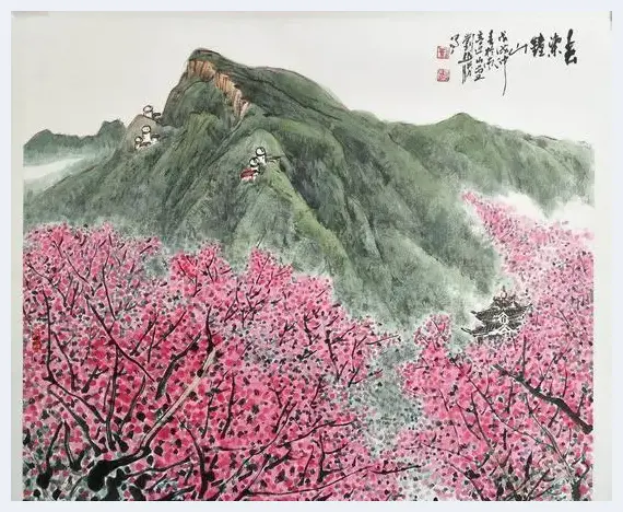 评名家刘越胜国画《早春梅花扮钟山》 | 艺术知识