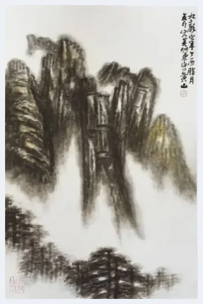 吴旭东黄山三十六峰中国画作品鉴赏 | 美术理论