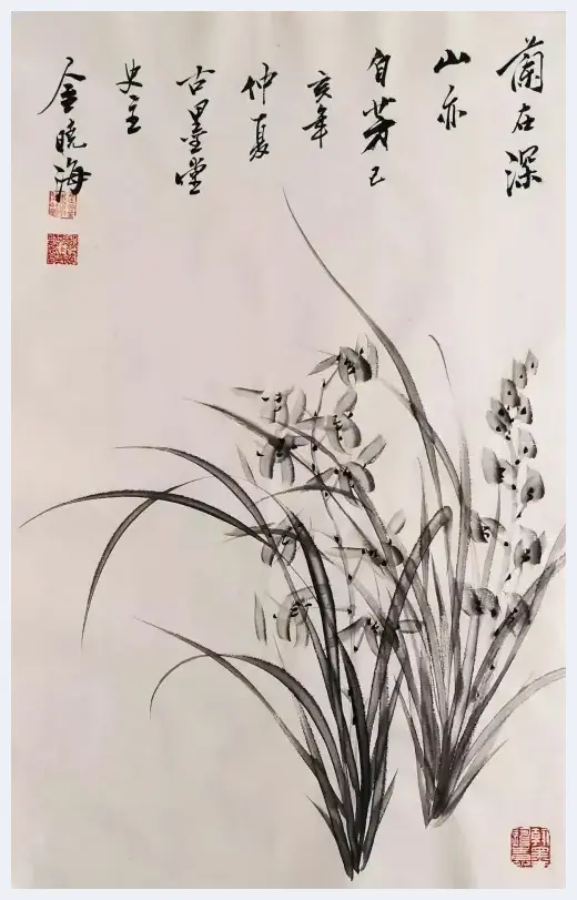 兰花才子——著名画家金晓海先生的兰花作品 | 美术理论