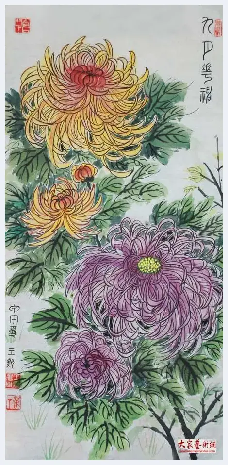 九月花神 意在菊：王默菊花小品欣赏 | 美术观点