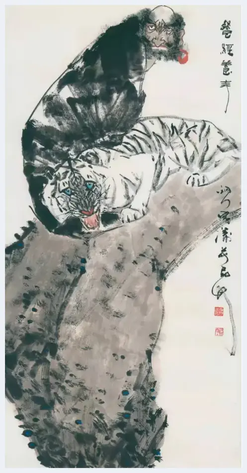 寅虎纳财 鸿虎齐天——著名画家沈风涛作品鉴赏 | 美术知识