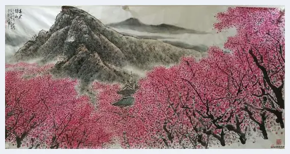 评名家刘越胜国画《早春梅花扮钟山》 | 艺术知识