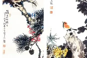 岳石尘花鸟画构图研究[图文]