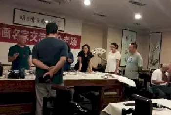 明月书画艺术馆荷月雅集交流笔会[图文]