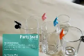 Party Snail派对多彩蜗牛 为杯子挂上创意识别标签[图文]